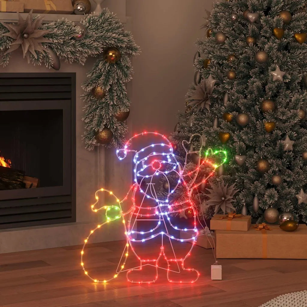 Luce Babbo Natale Multicolore 58.5 x 60 x 1.3 cm Ferro 42018960
