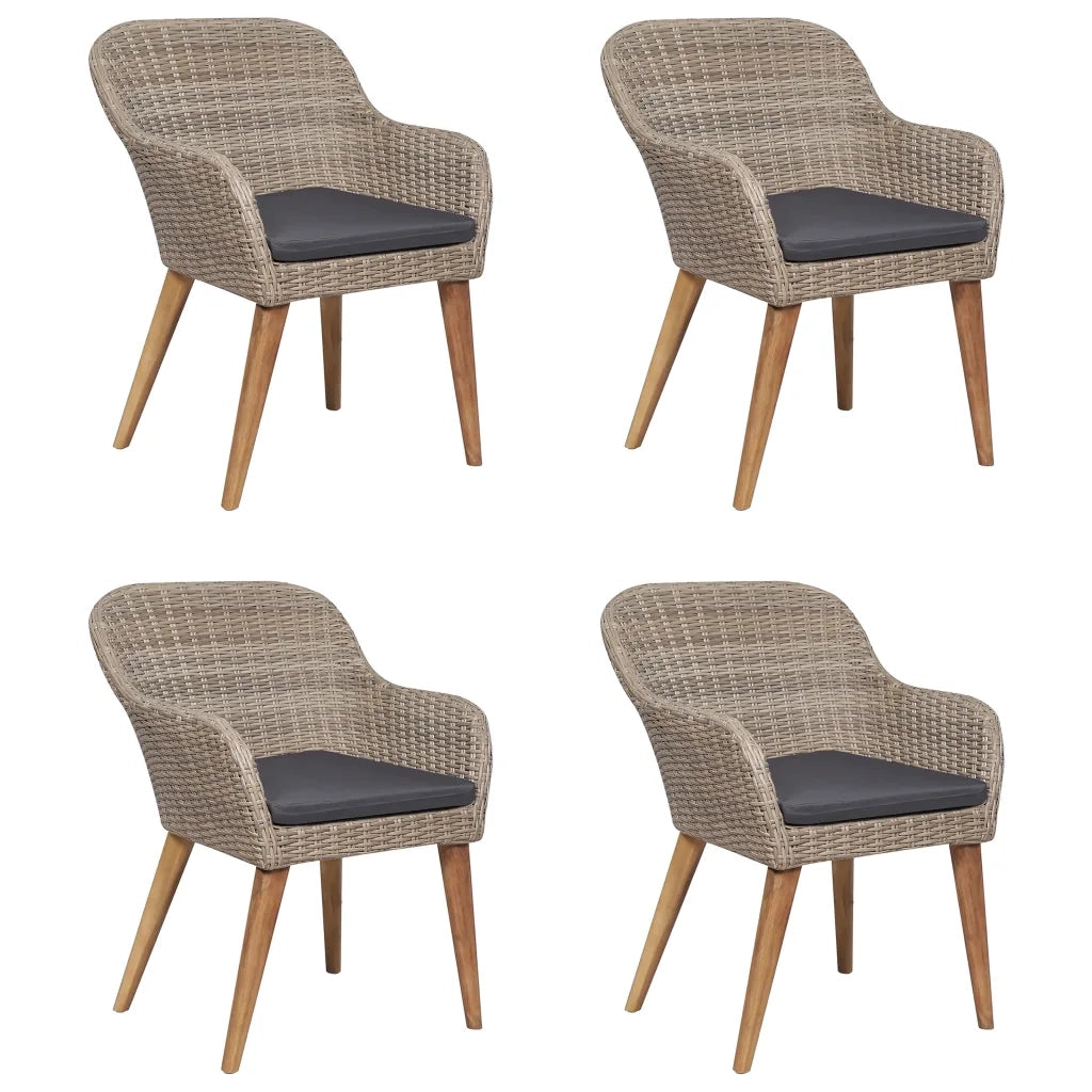 Set Mobili da Pranzo per Giardino 5 pz Marrone 3067733