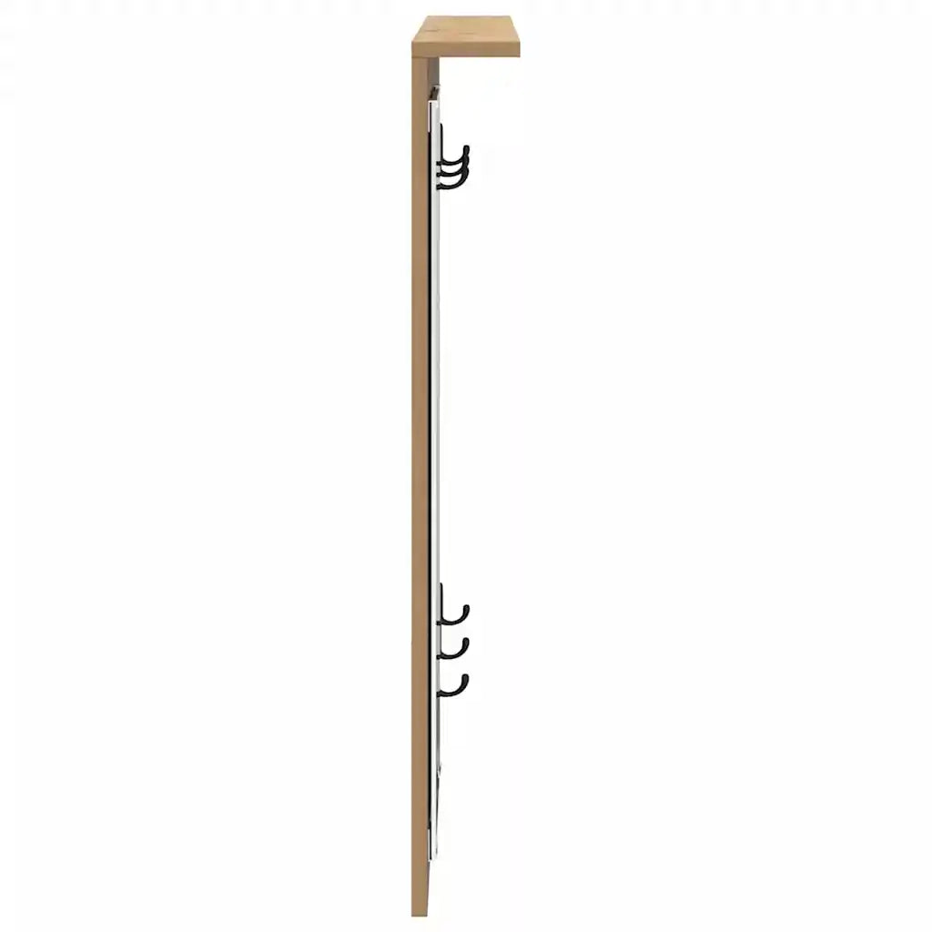 Appendiabiti a muro rovere artigianale 84 x 10 x 80 cm CFW3294394