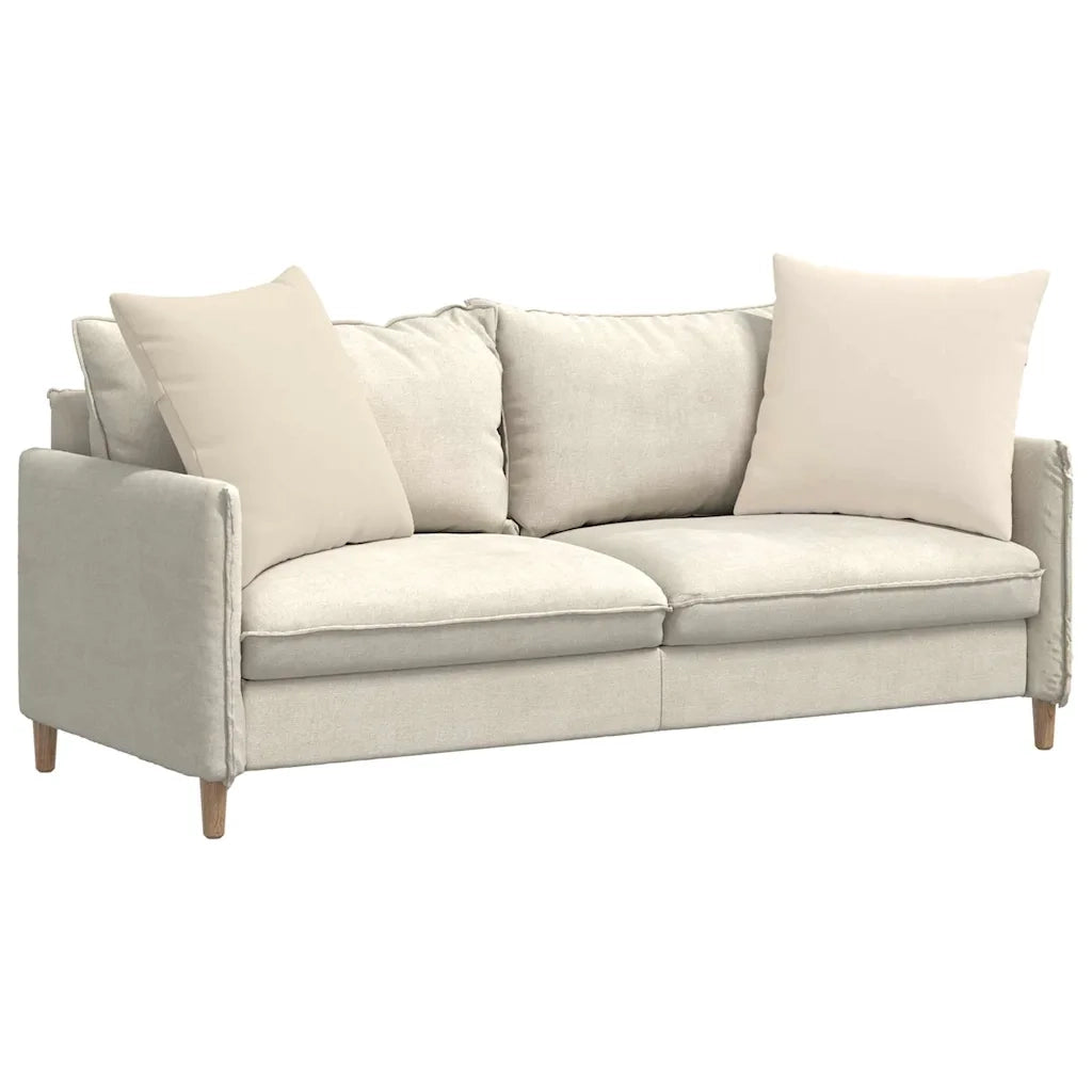 Cuscini da Divano 2 pz | Cuscini per sedie Beige 80 x 80 cm Tessuto