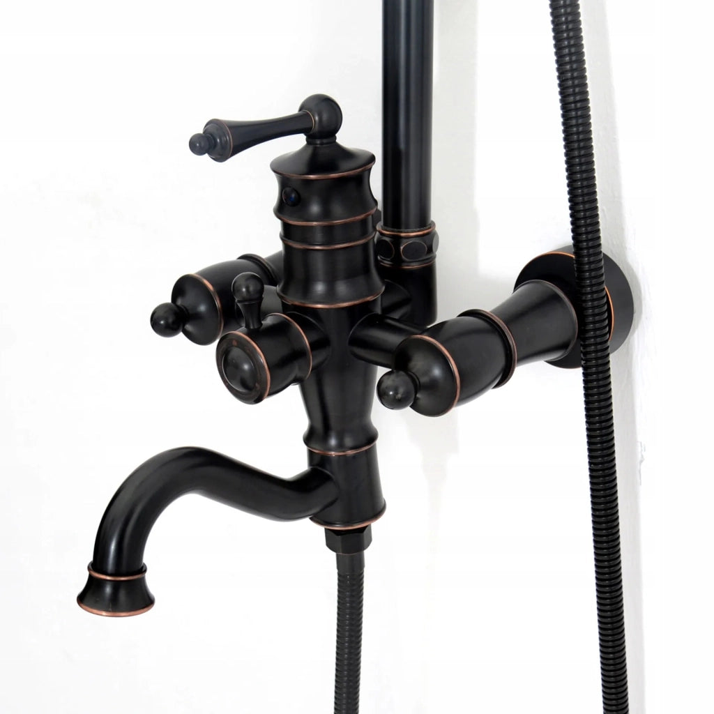 Set Doccia Con Beccuccio Rea Vintage Black