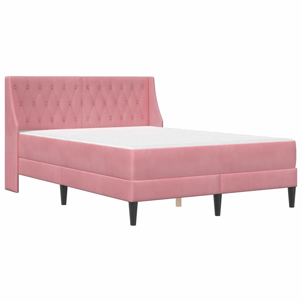 Struttura letto con materasso Rosa 180 x 200 cm Velluto 3414816