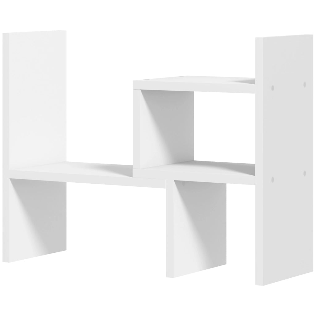 Scrivania modulare con scaffale ¨C Minimal ¨C MDF bianco 2 pezzi