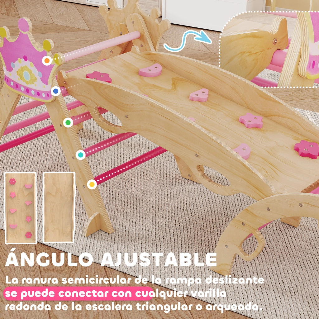 Struttura di Arrampicata Montessori ¨C zephmum ¨C Legno, Rosa