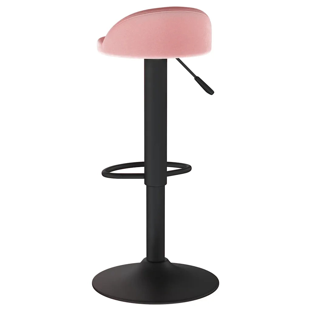 Sgabello da Bar Rosa in Velluto 333595