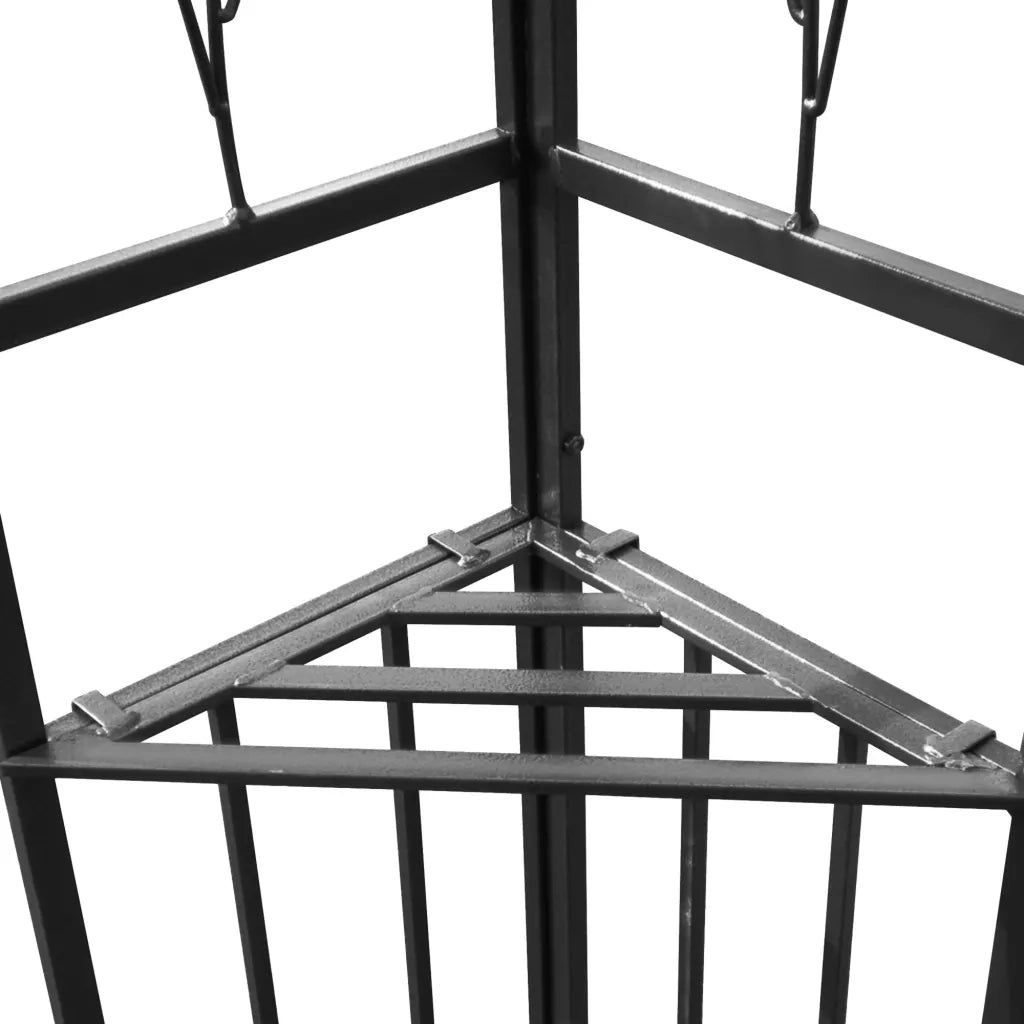 Gazebo con Stringa di Luci LED 3x3 m Antracite 3070296