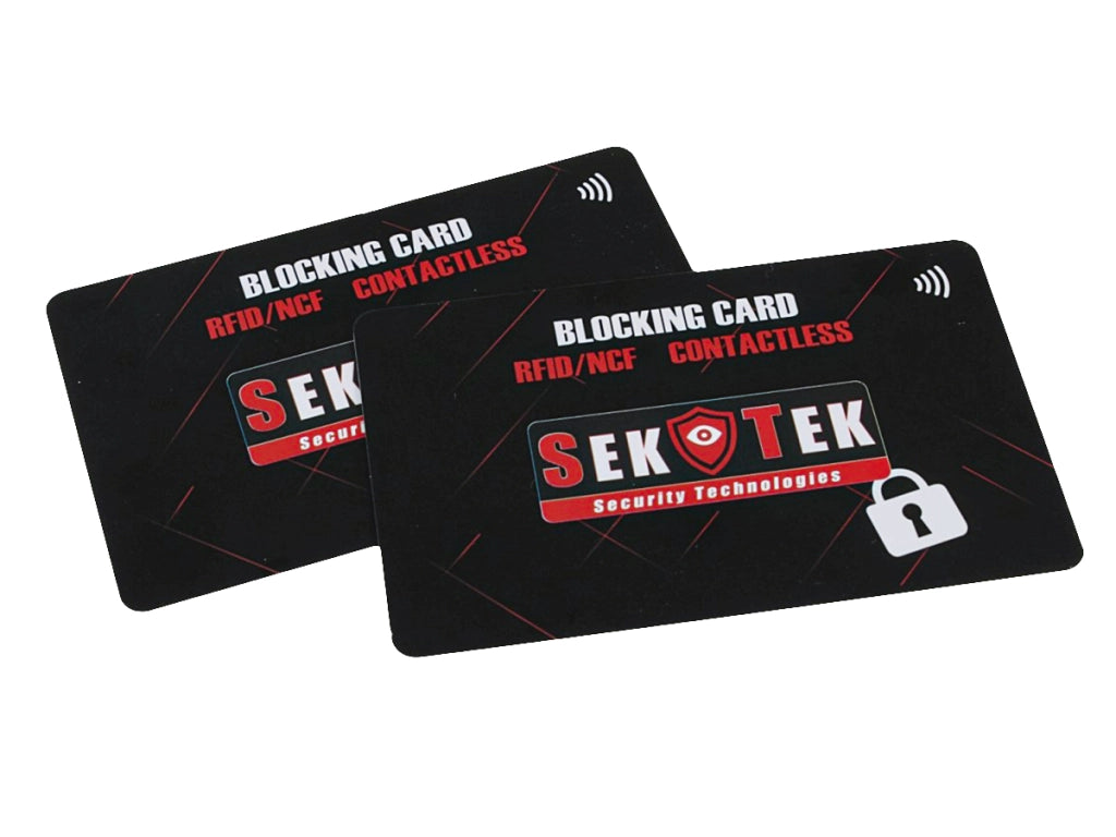 2 Schede Blocco RFID NFC Protezione Carta di Credito Contactless Contro Furti Dati