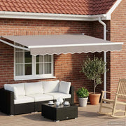 Telaio per tende da sole retrattile manuale Bianco 3 x 2 m 42024176