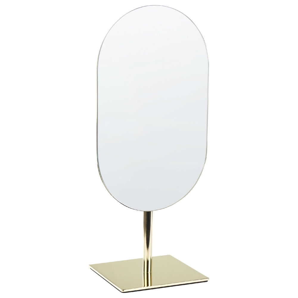Specchio make up da tavolo oro 16 x 37 cm bagno camera da letto elegante moderno