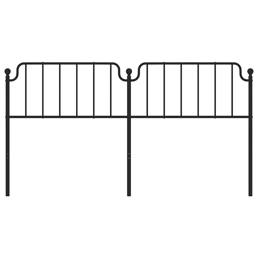Testiera di Ricambio in Metallo Nero 180 cm 373923