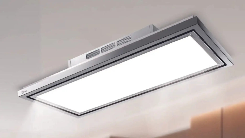 Cappa a soffitto FLEXIA FREE cm 120 - Inox Bianca - 900 m3/h