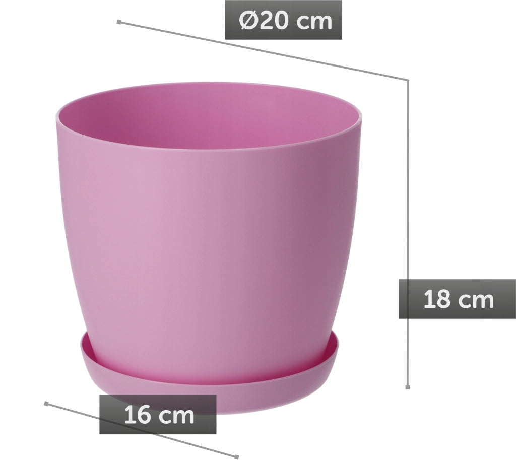 Copertura per vaso da fiori KADAX con supporto, rosa, per soggiorno, 20 cm
