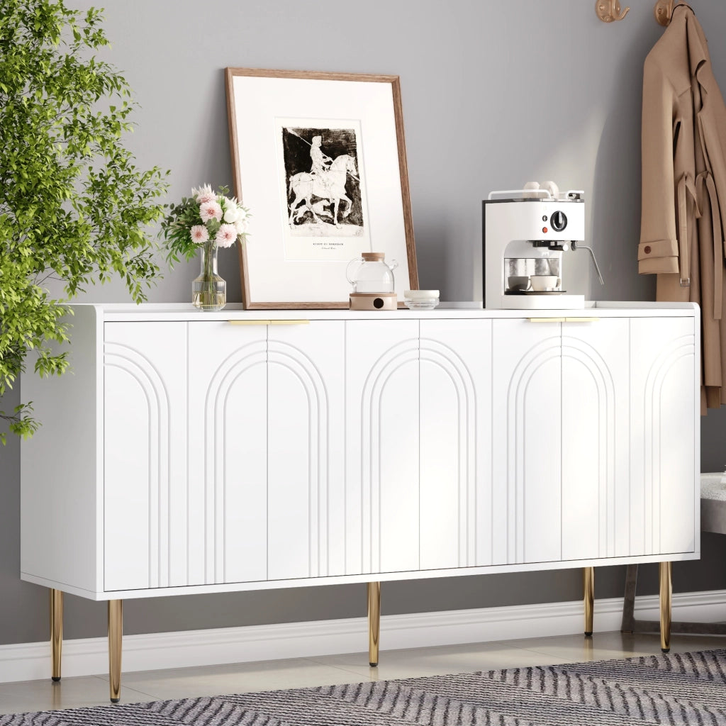 Anrichte moderna e semplice - Zephmum - 140x38x75 cm - Stoccaggio