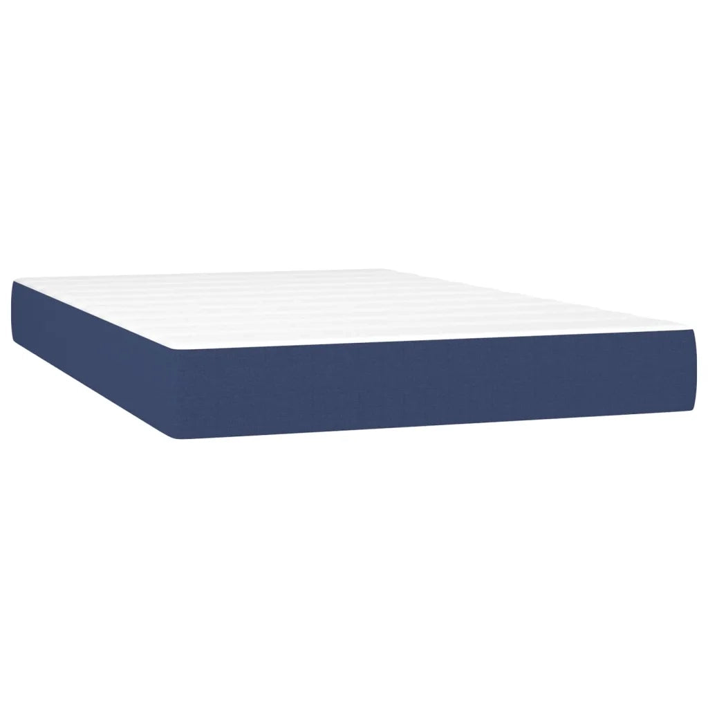 Letto a Molle con Materasso e LED Blu 120x200cm in Tessuto 3134707