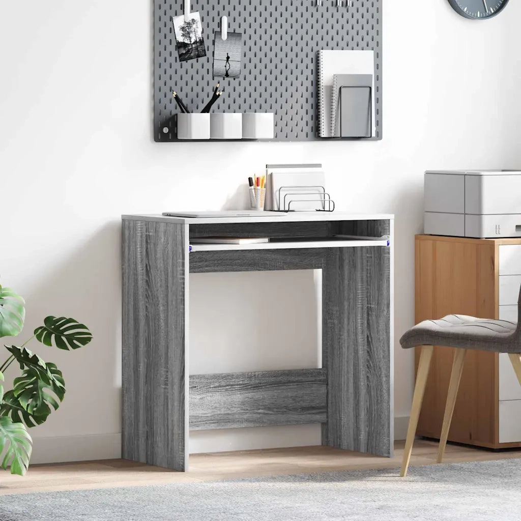 Scrivania Grigio Sonoma 77.5 x 43 x 79 cm Legno multistrato 869519