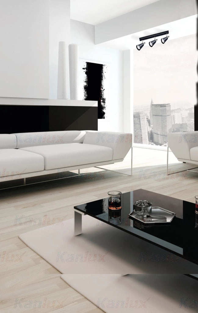 Plafoniera Kanlux Sempra EL-3I 3xGU10 nera orientabile
