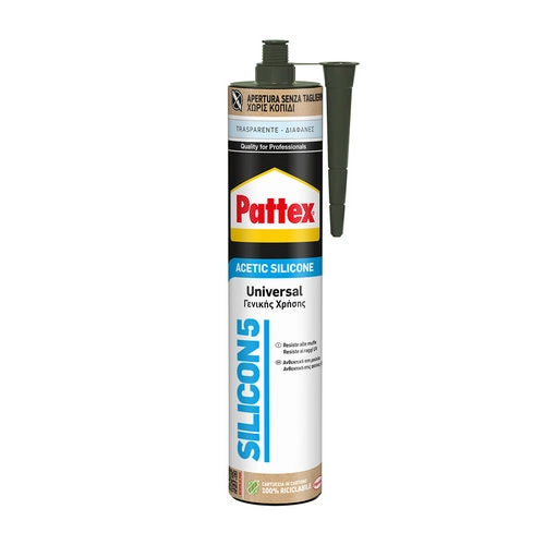 SILICONE PATTEX SILICON 5- 280 ml - Bianco- HENKE- pezzi 1