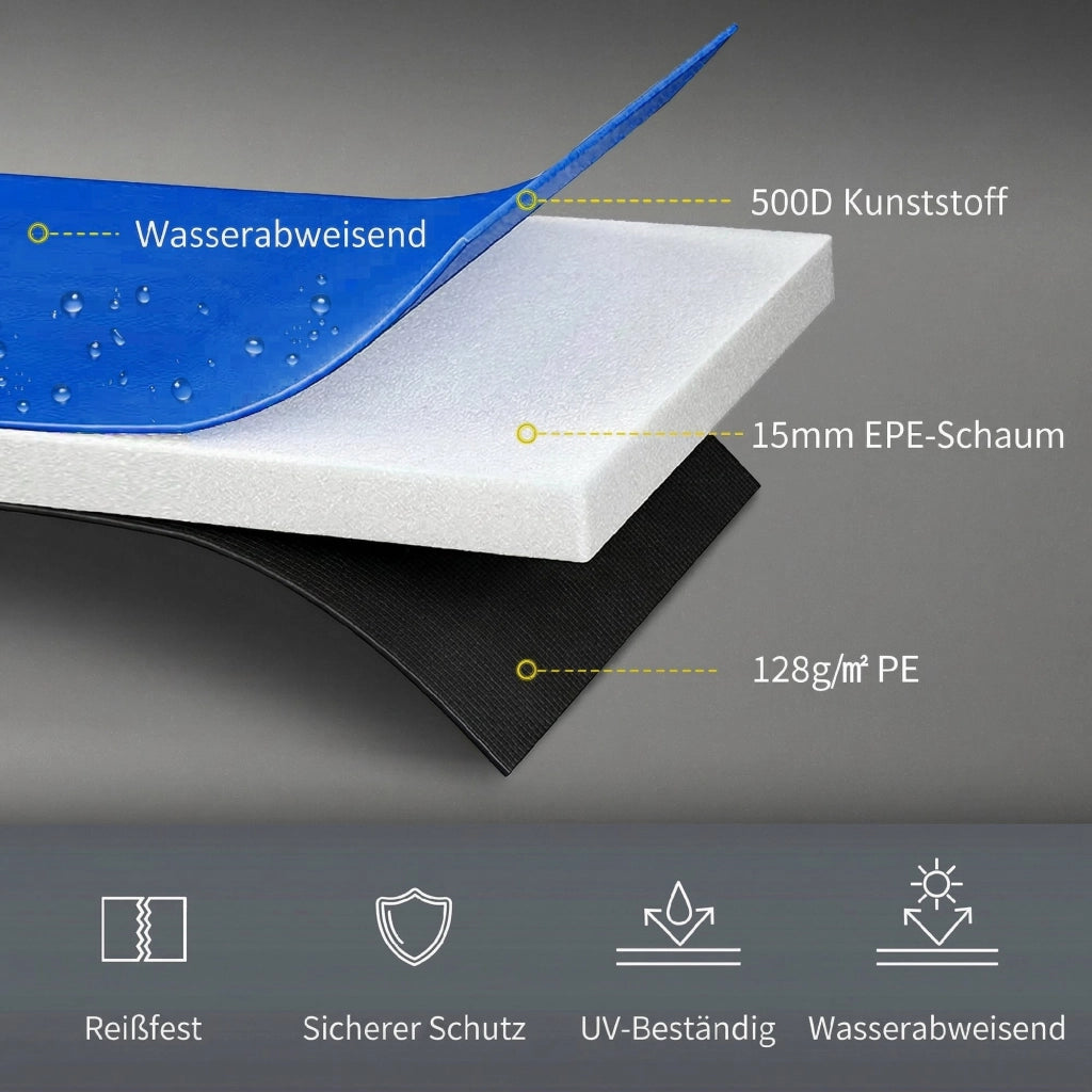 Copertura bordo trampolino ?244 cm ¨C Xylo ¨C tessuto impermeabile e resistente, multicolore