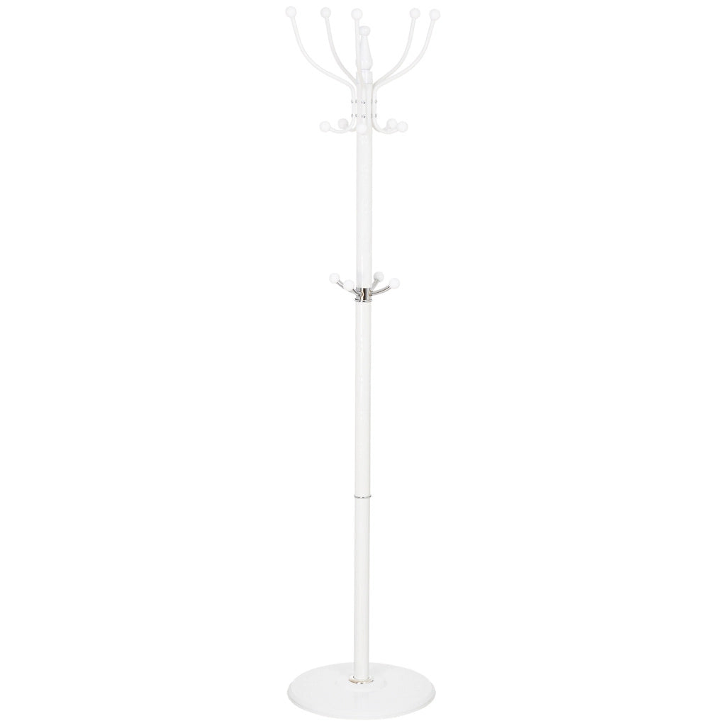 Perchero de metal blanco 176h cm