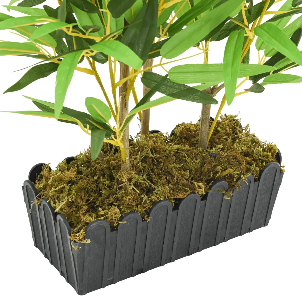 Albero Bambù Artificiale 500 Foglie 80 cm Verde 358988