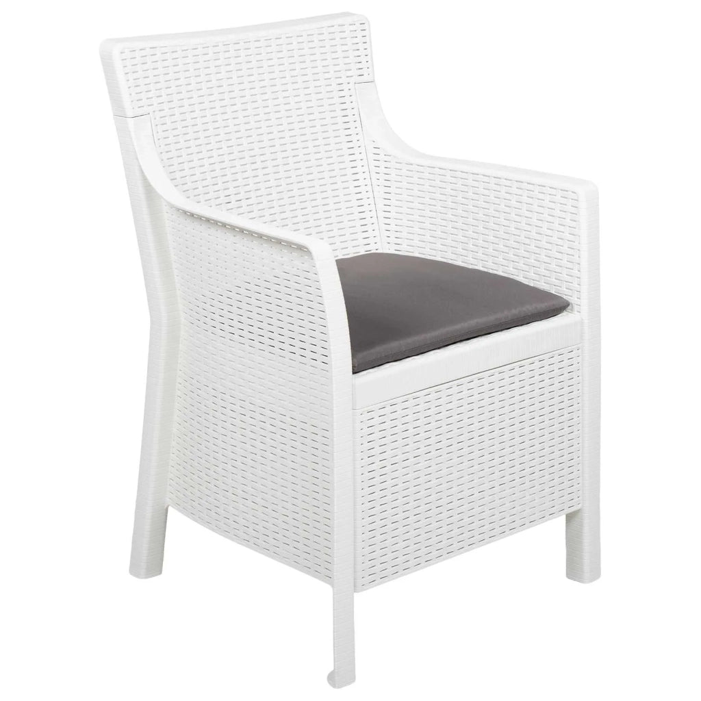 Set di relax con cuscino 3 pcs Bianco PP 42035143