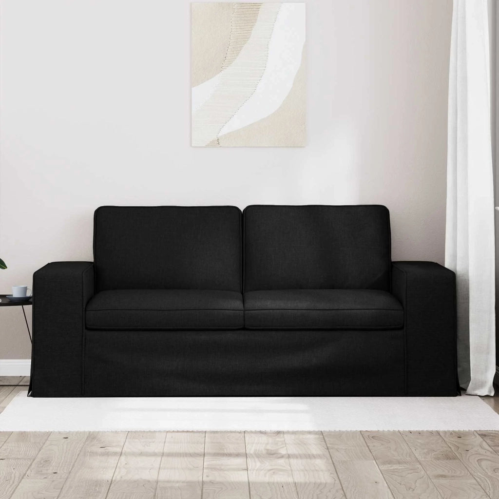 Divano Nero 182 x 80 x 82 cm Tessuto