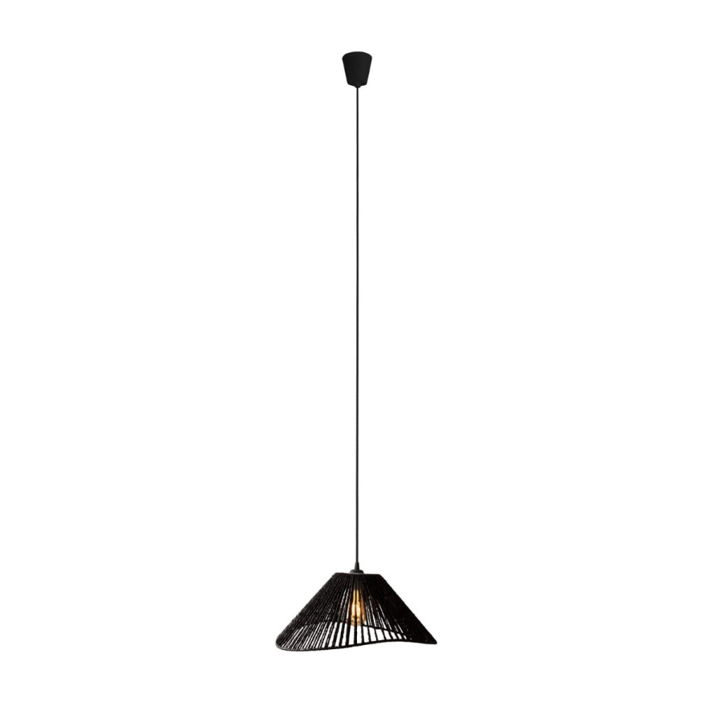 Lampada a sospensione Amalfi Maxlight nera carta E27 Ø45