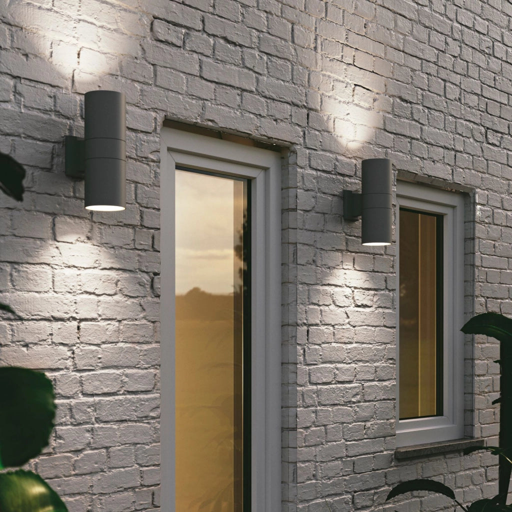 APPLIQUE BIEMISSIONE JUMP SILVER 2 LUCI ATTACCO E27 IP44 10,5X17X30CM