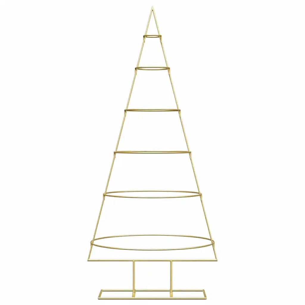 Albero di Natale in metallo con supporto Oro 148 cm 42019154