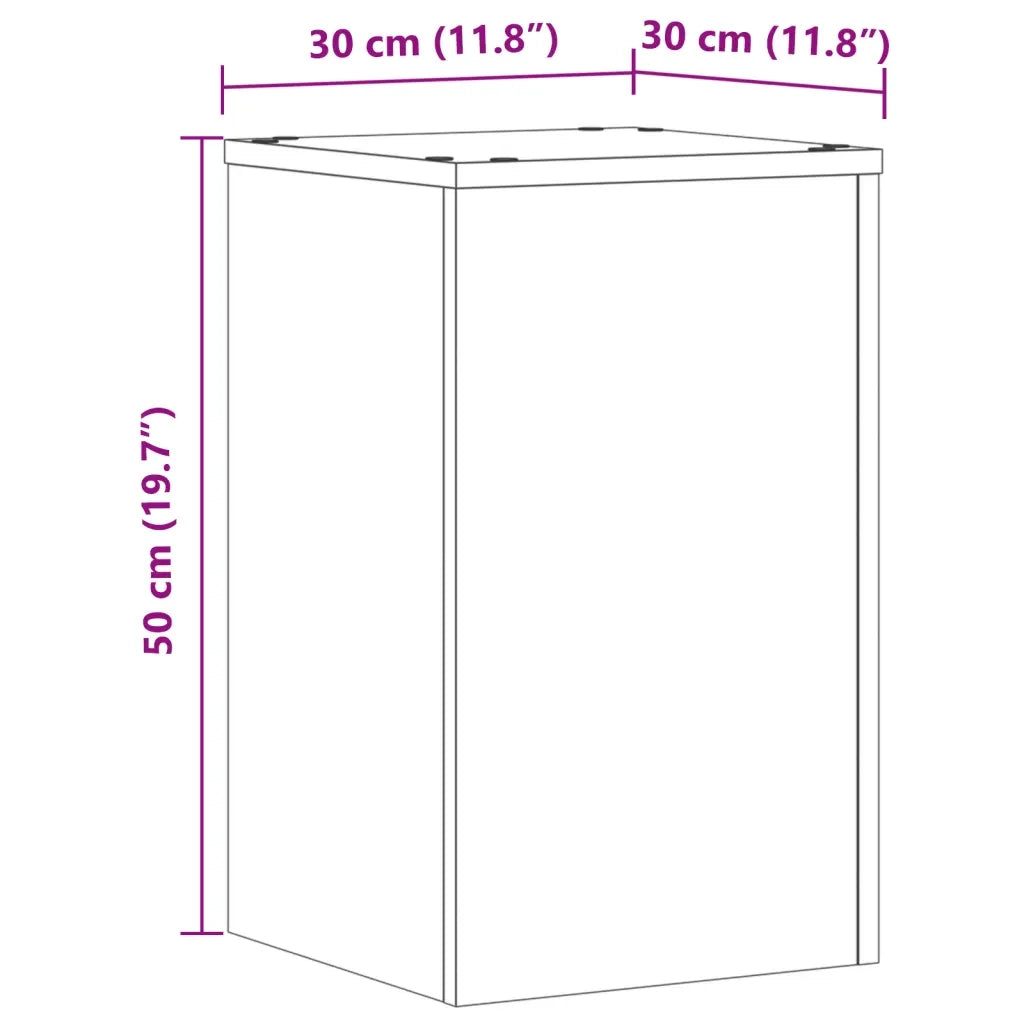 Supporti per piante | Sostegno per piante 2 pz Marrone 30x30x50 cm Legno Multistrato