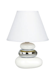 Lampada da comodino bianca ceramica E14 Salem Rabalux
