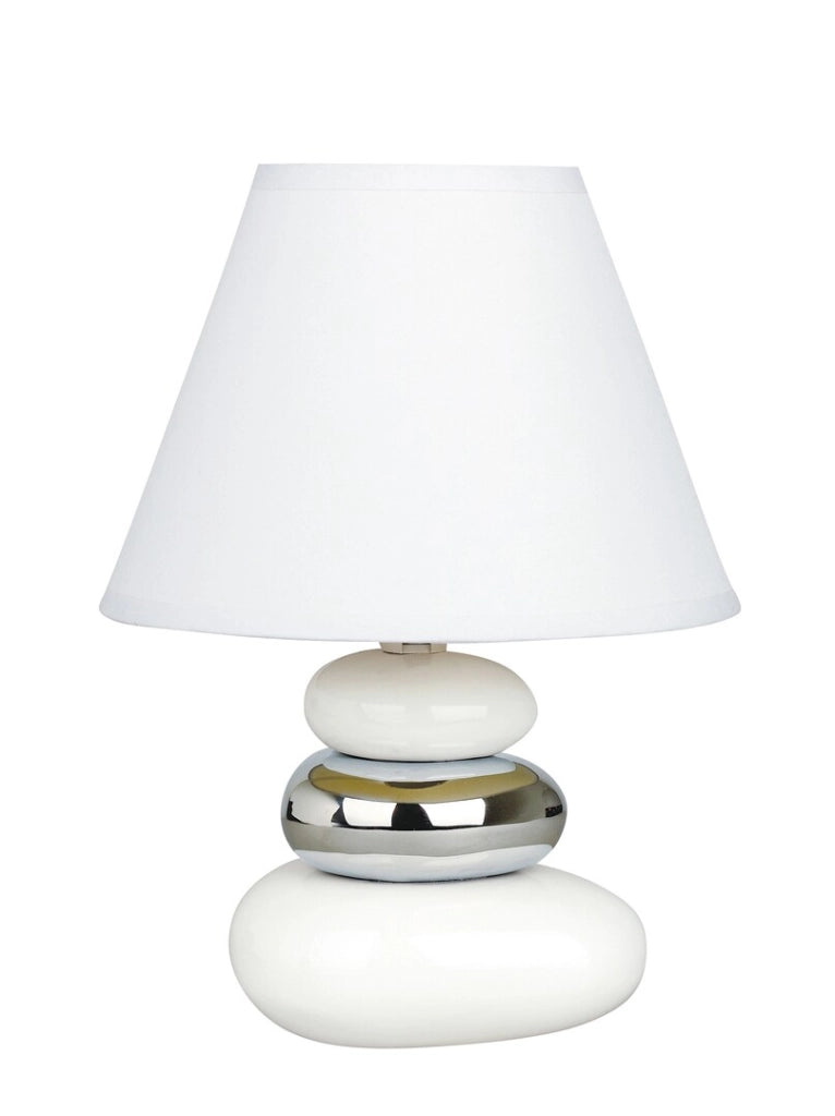 Lampada da comodino bianca ceramica E14 Salem Rabalux
