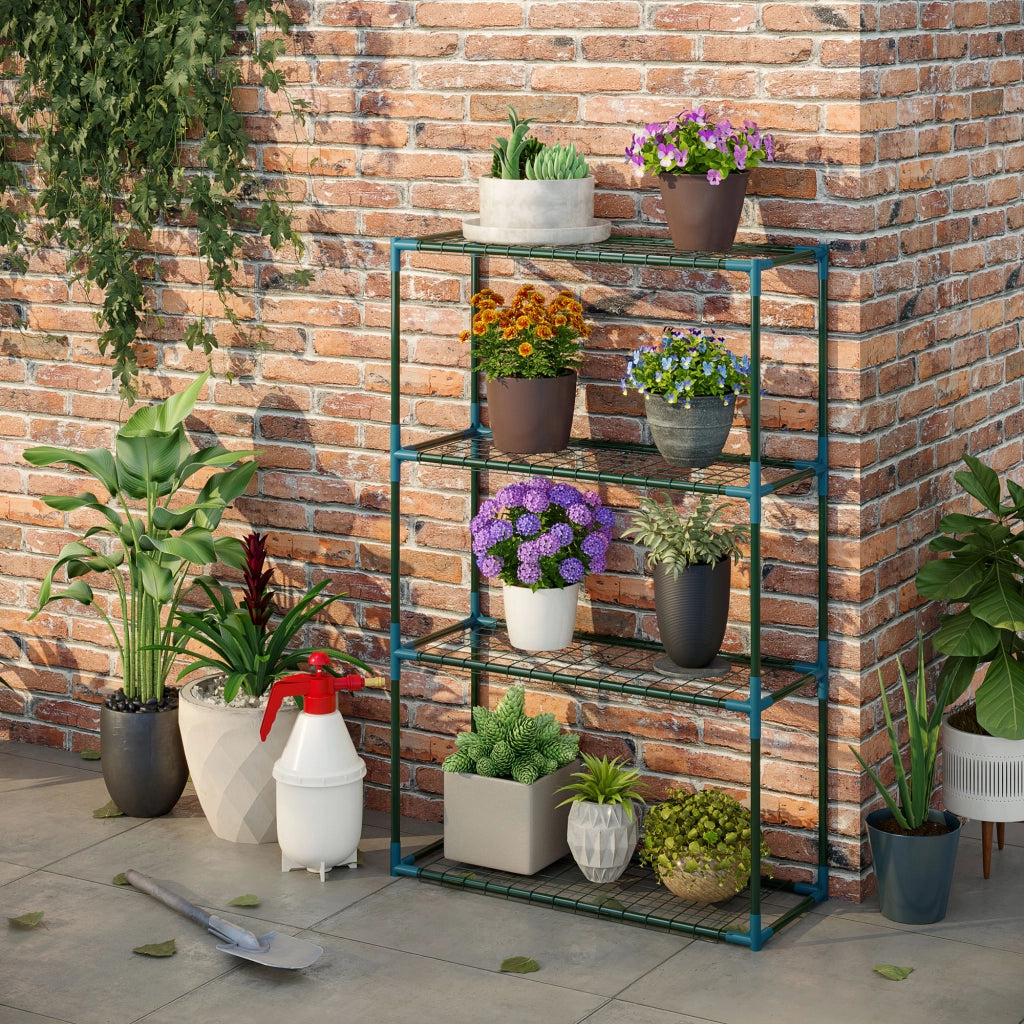Scaffale per piante ¨C Minimal ¨C verde, metallo, 70x27x110 cm
