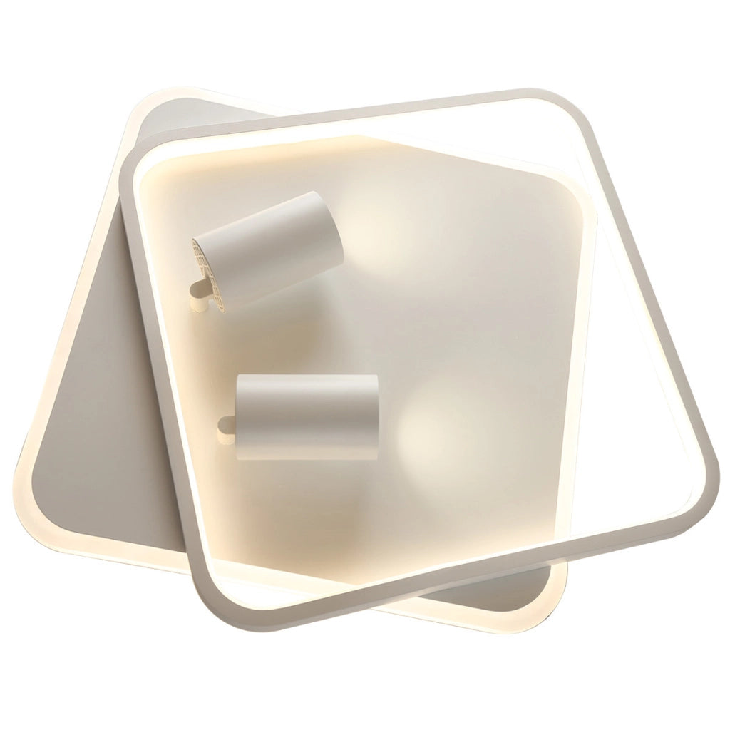 Plafoniera quadrata bianca Parma LED CCT 36W 2xGU10
