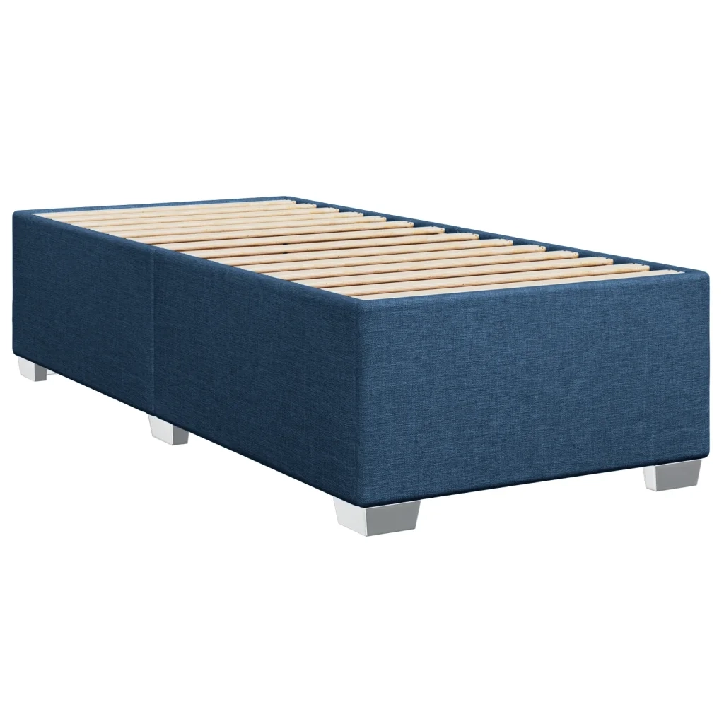 Giroletto senza Materasso Blu 90x200 cm in Tessuto