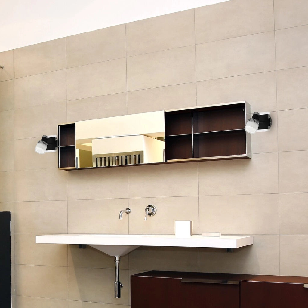 Applique bagno moderna LED 5W nera IP44 Harold Rabalux