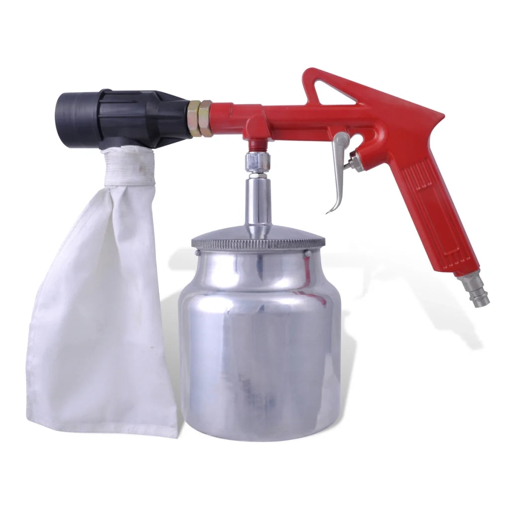 Kit pistola per sabbiatura con 3 bombole di sabbia e 4 ugelli attrezzi fai da te per officina e garage 3402031/3