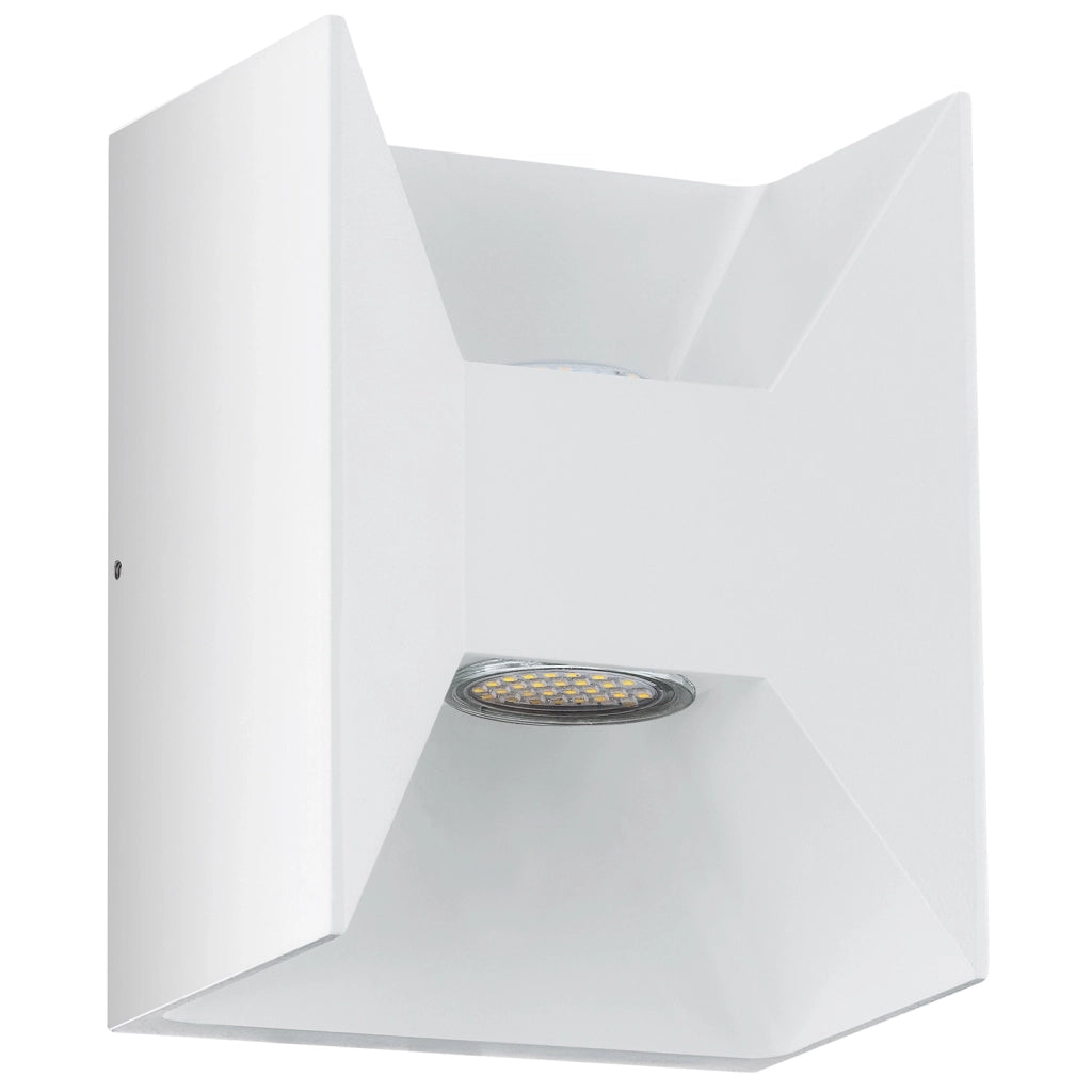 Applique Esterno Moderna Morino Alluminio Bianco Led