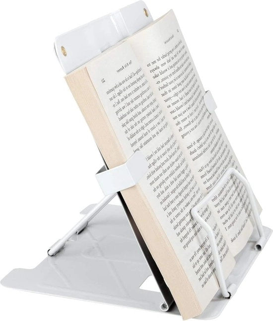Supporto per libri multifunzionale in metallo - 6 livelli regolabili per documenti e libri