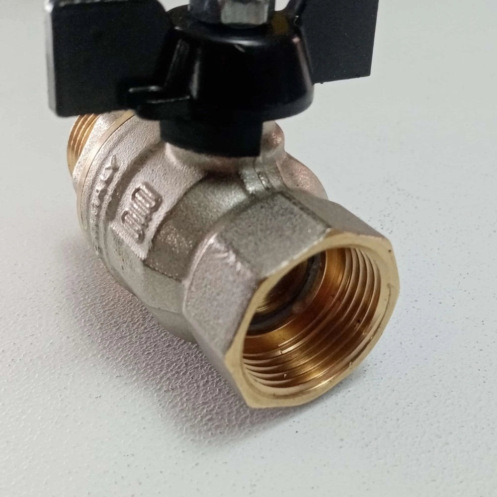 Enolgas valvola sfera saracinesca 1/2 mf leva corta nera
