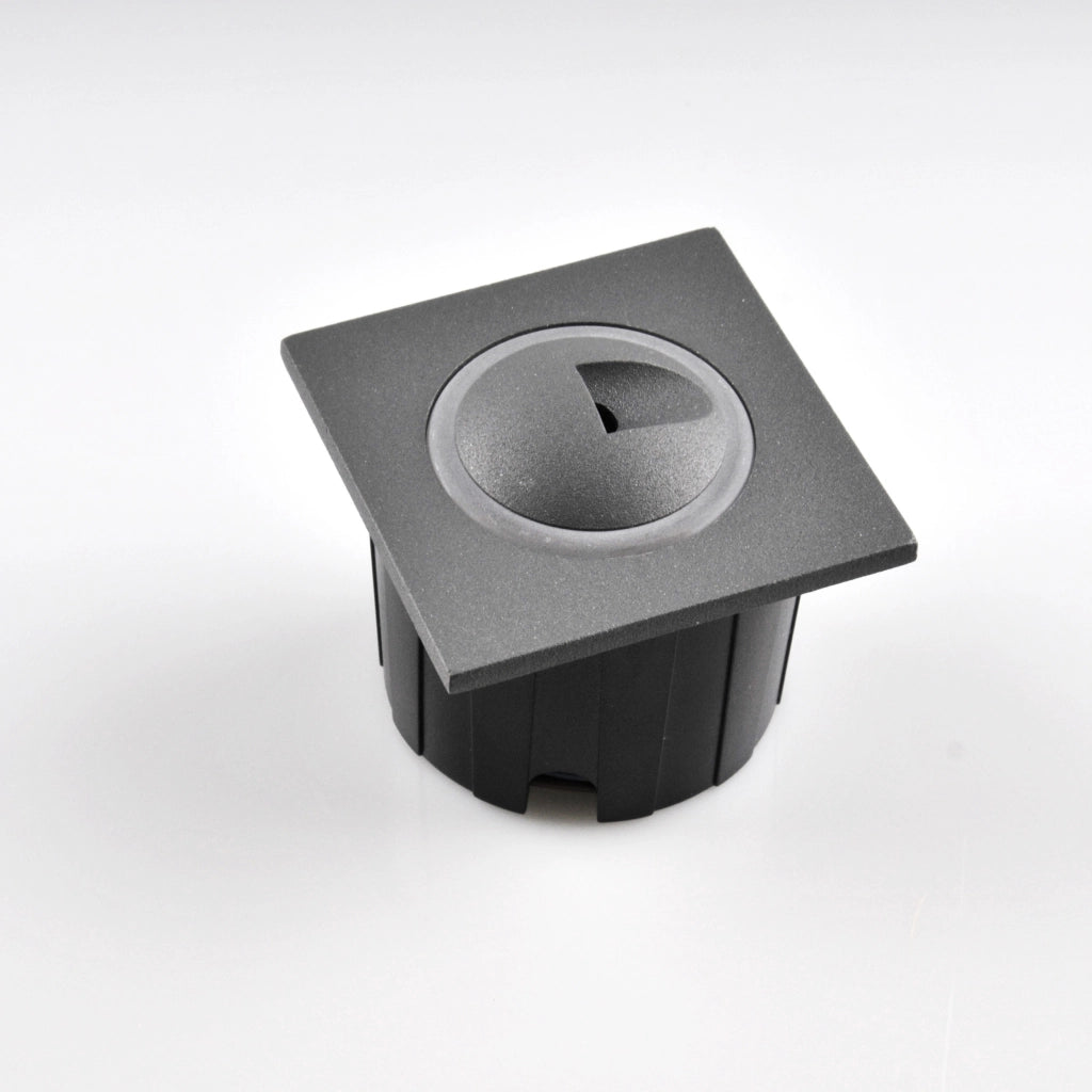 Lampada LED scala/parete Polux Q3 quadrata 3W grafite