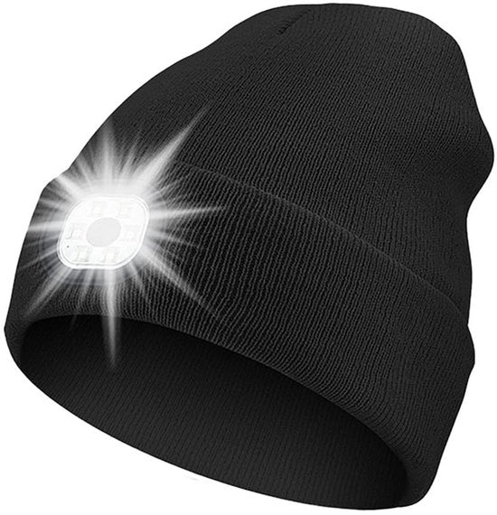 Cappello LED USB caricabile unisex