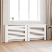 Coperture per Radiatori 2 pz Bianche 112x19x81,5 cm in MDF