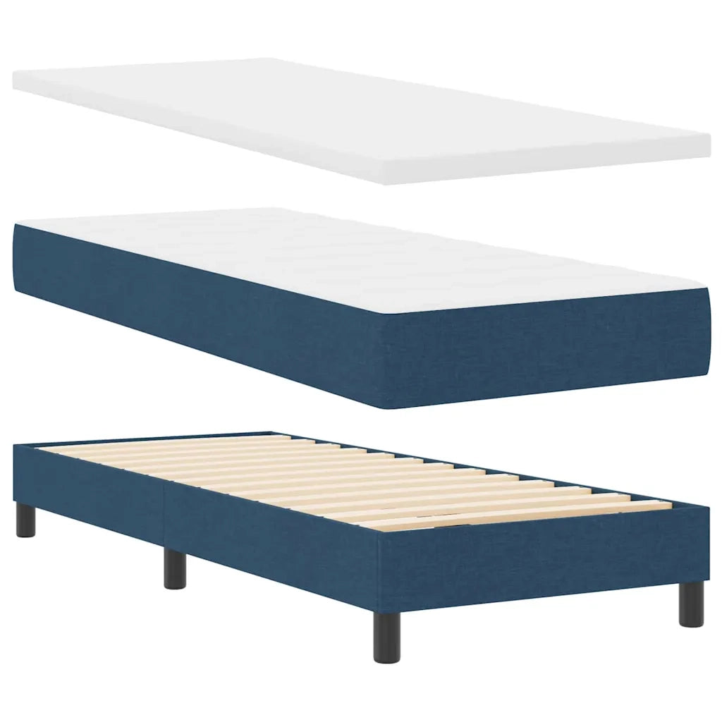 Letto a molle con materasso con led Blu 80 x 200 cm Tessuto 3342246