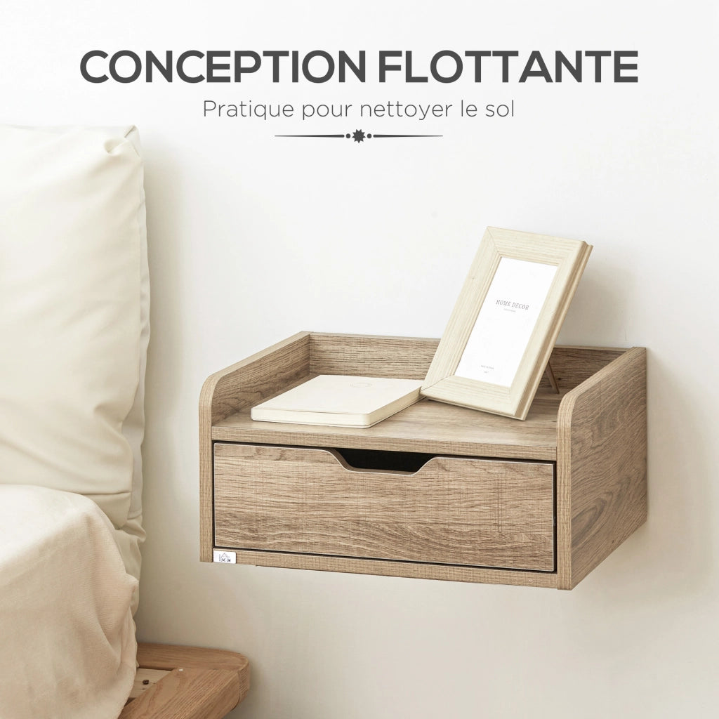Comodino a muro ¨C zephmum ¨C 40x30x19,5 cm