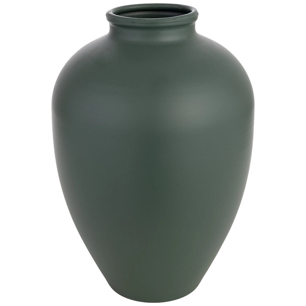 Vaso in metallo nero 24,5x24,5x35,5h cm