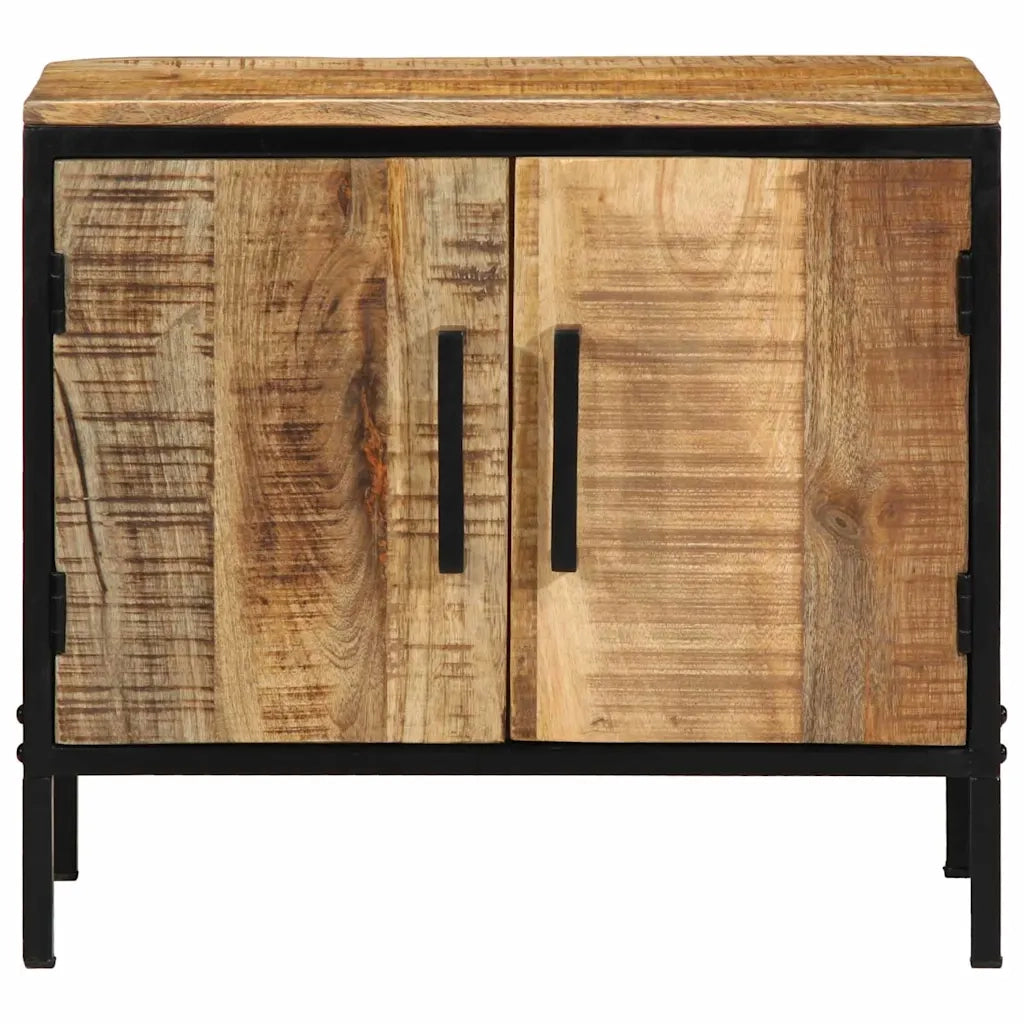 Set di 2 Comodini | Armadio da Notte | Mobiletto da notte Marrone e Nero 50 x 30 x 45 cm
