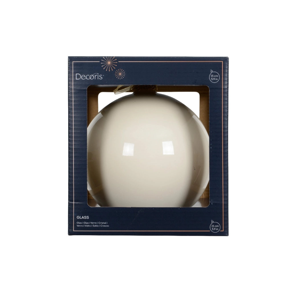 Pallina Vt lucido bianco caldo d15cm