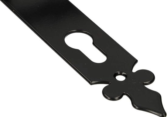 Maniglia da 90 mm PZ - nera decorativa - interna esterna - resistente all'ossidazione