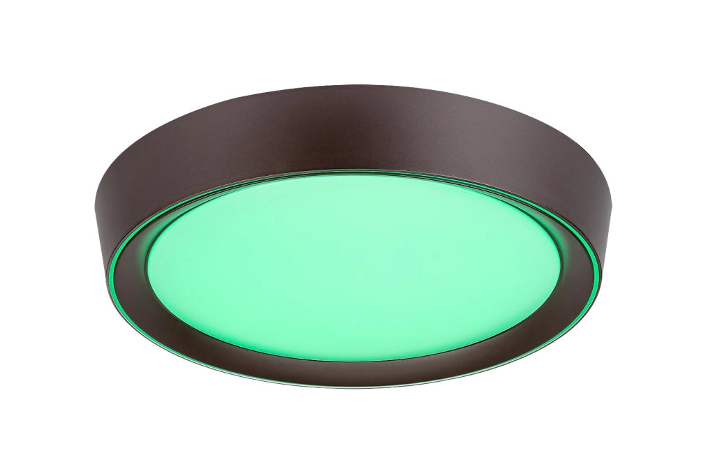 Plafoniera LED RGB 24W 41cm marrone telecomando Rabalux